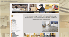 Desktop Screenshot of parkettmarkt.com